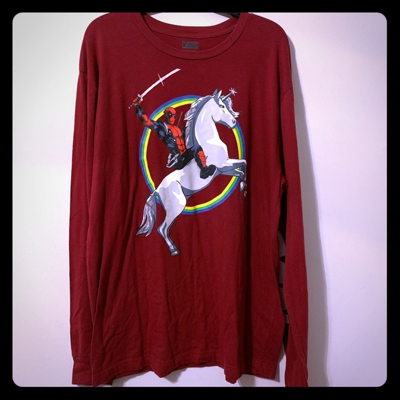 Marvel Deadpool unicorn long sleeve